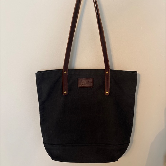 Waxed Canvas Tote Handmade in the USA - Picture 2 of 6